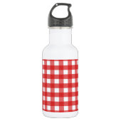 Rode en witte gingham waterfles (Voorkant)