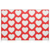 Rode en witte harten stof (Fat Quarter)