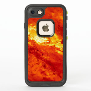 Rode en witte hete lava