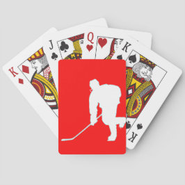 RODE EN WITTE HOCKEY PLAYER 3 POKERKAARTEN
