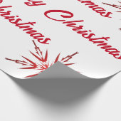 Rode en witte kerst cadeaupapier (Hoek)