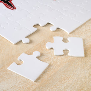 Rode en Witte Kerstman Wandelende Ho Ho Ho Kunstpr Legpuzzel