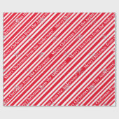 Rode en Witte Kerstmis Cadeaupapier (Vlak)