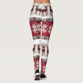 Rode en witte leggings (Achterkant)