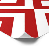 Rode en witte mander poster (Hoek)