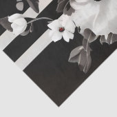 Rode en witte papavers op zwarte decoupage tissuepapier (Detail)