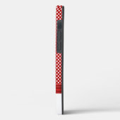 rode en witte poka-punten met boeg Case-Mate iPhone case (Achterkant / Links)