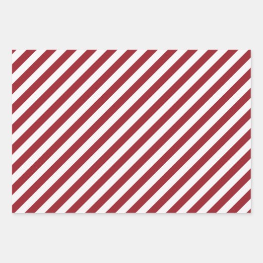 Rode en witte pooldot en gestreept kerstmis inpakpapier vel (Voorkant 2)