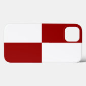 Rode en witte rechthoeken Case-Mate iPhone case (Achterkant (horizontaal))