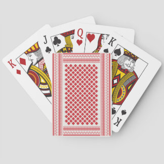 Rode en Witte Shemagh Keffiyeh, Baloot Saudi Pokerkaarten