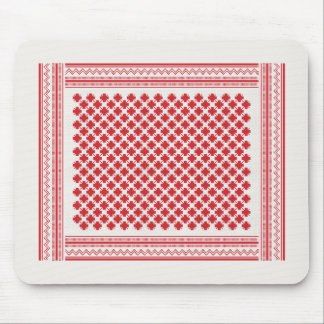 Rode en Witte Shemagh Keffiyeh Patroon Muismat