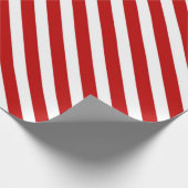 Rode en witte snoepriemen cadeaupapier (Hoek)