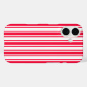 Rode en witte snoepstrepen Case-Mate iPhone case (Achterkant (horizontaal))