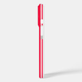 Rode en witte snoepstrepen Case-Mate iPhone case (Achterkant / Links)