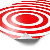 Rode en witte stieren — Oog Foto Afdruk (Hoek)