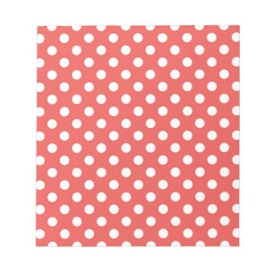 Rode en Witte Stippen Notitieblok