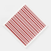 rode en witte streep servet (Hoek)