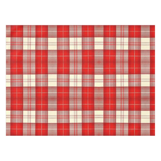 rode en witte tartan tafelkleed (Voorkant (Horizontaal))