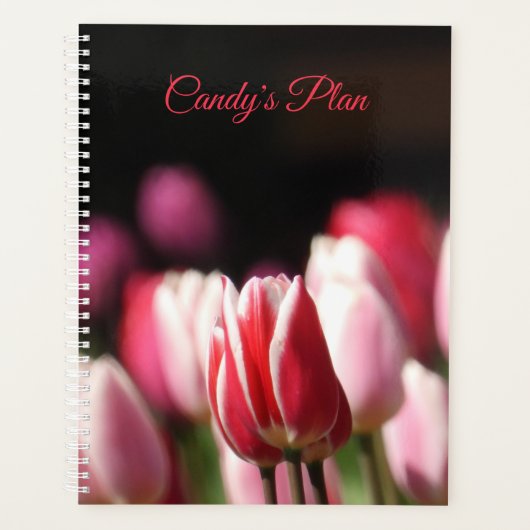 Rode en Witte Tulp Planner (Voorkant)