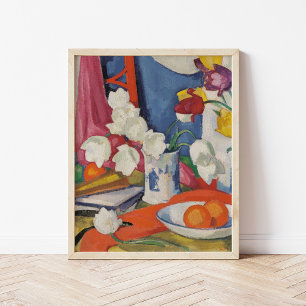 Rode en witte tulpen   Samuel John Peploe Poster