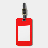 Rode en witte Wyoming Bagagelabel (Voorkant verticaal)