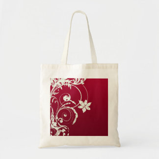 , rode en witte, zwakkere ontwerptas tote bag