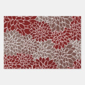 Rode en zilvervis inpakpapier vel (Voorkant)