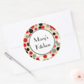 Rode en zwarte aangepaste Stickers (Envelop)