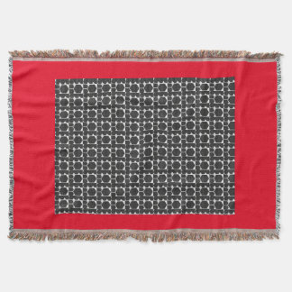 RODE EN ZWARTE BLANKET DEKEN