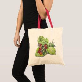 rode en zwarte bramen tote bag