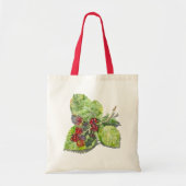 rode en zwarte bramen tote bag (Voorkant)