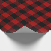 rode en zwarte buffelpleister cadeaupapier (Hoek)