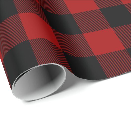 rode en zwarte buffelpleister cadeaupapier (Rol Hoek)