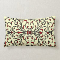 rode en zwarte Damask