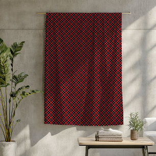 Rode en Zwarte Deken – Klassieke Tartan Blokhut St