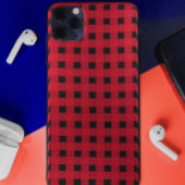 rode en zwarte gebuffelplaat dambord Case-Mate iPhone case