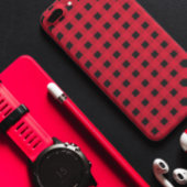 rode en zwarte gebuffelplaat dambord Case-Mate iPhone case