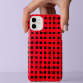 rode en zwarte gebuffelplaat dambord Case-Mate iPhone case