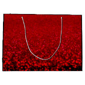 Rode en zwarte glitter Ombre Groot Cadeauzakje (Achterkant)