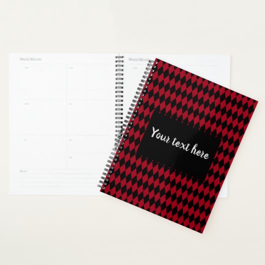 Rode en zwarte  Harlequin Planner (Display)