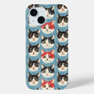 Rode en zwarte katten patroon