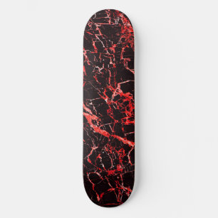 Rode en zwarte marmer, skateboard