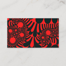 Rode en zwarte mod visitekaartje
