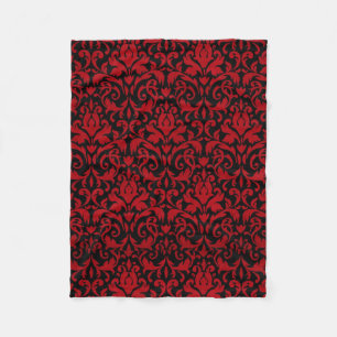 RODE EN ZWARTE ONTWERP FLEECE DEKEN