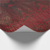 Rode en zwarte Python print Cadeaupapier (Hoek)