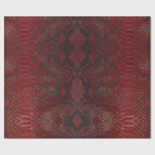 Rode en zwarte Python print Cadeaupapier (Vlak)