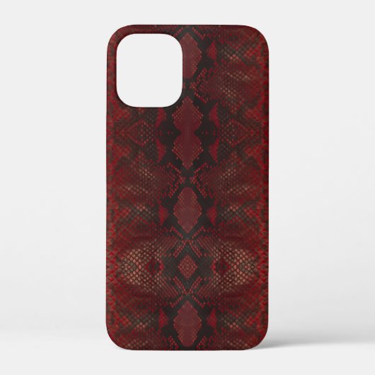 Rode en zwarte Python print Case-Mate iPhone Case (Achterkant)