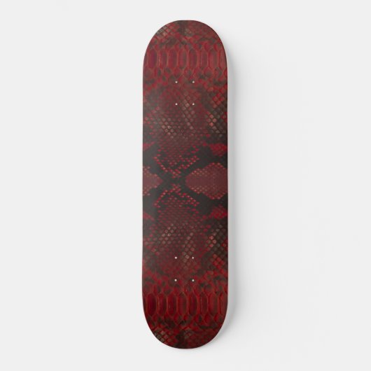 Rode en zwarte Python print Skateboard (Voorkant)