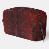 Rode en zwarte Python print Toilettasje (Rechterhoek)