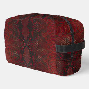 Rode en zwarte Python print Toilettasje